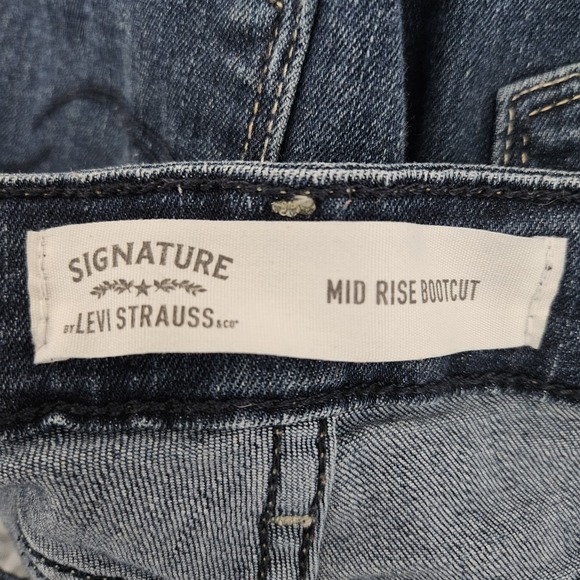 Levi's Signature Mid Rise Bootcut Jeans Womens 12 Western Cowgirl Classic Soft - Picture 5 of 8
